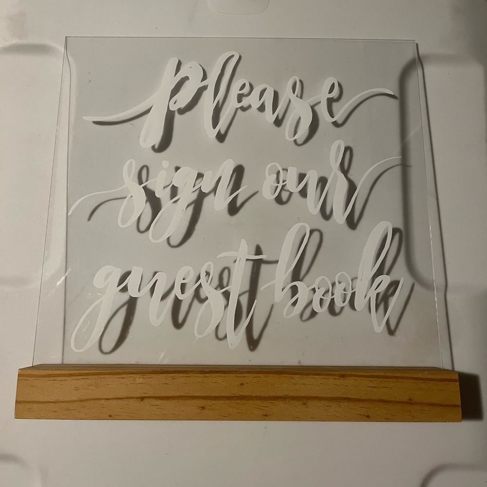 Wedding Guest Book Sign - Picture 2 of 2